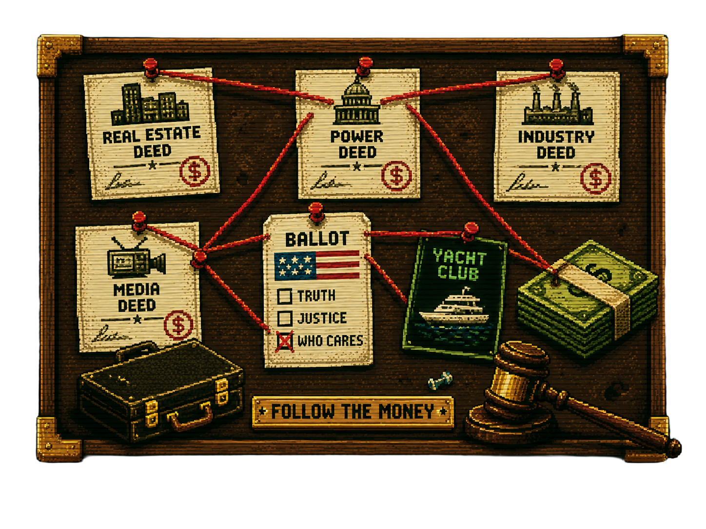 American Traitors evidence board